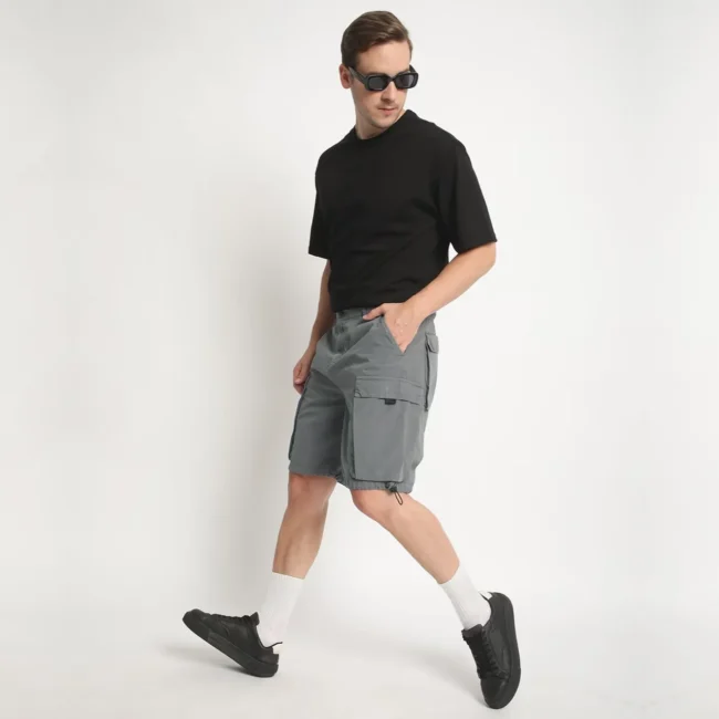Men Regular Fit Cargo Shorts - Image 3
