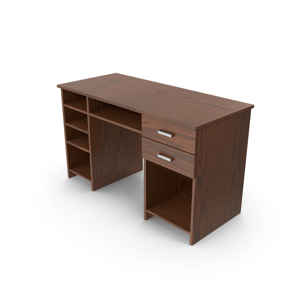 Dark Wooden Office Desk