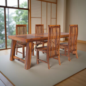 FurnitureFly Solid Sheesham Wood Bookshelf with Drawers (Copy)